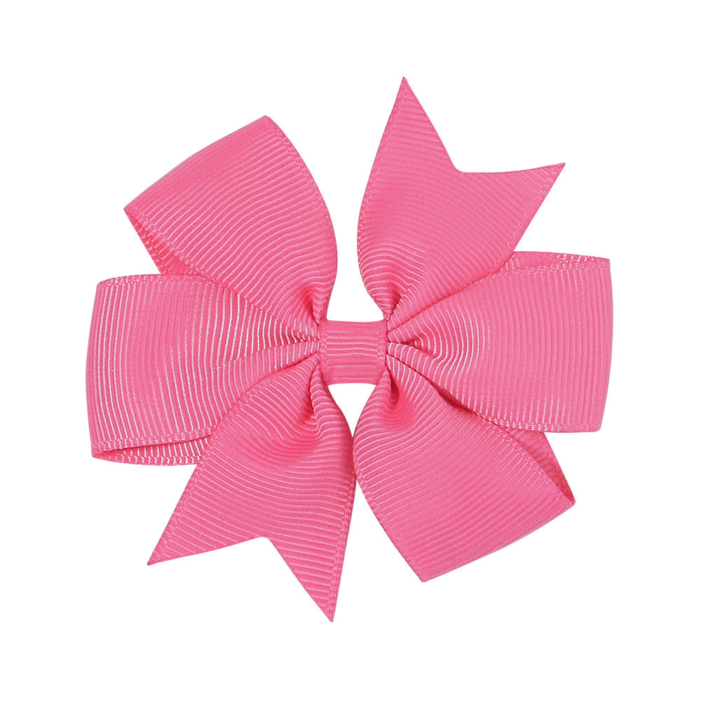 Handmade V Bow Hair Clip Hair Accessory Kids Head Accessory 564