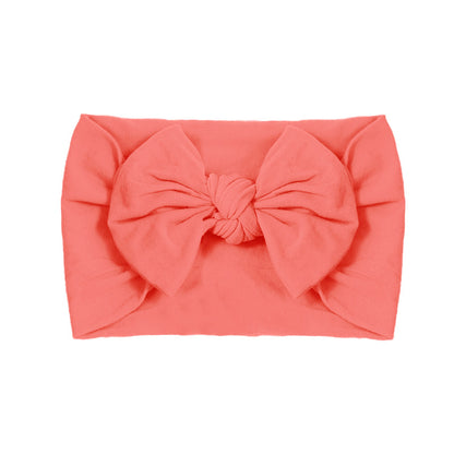 Handmade Kids Hair Band Nylon Baby Bow Invisible Headband