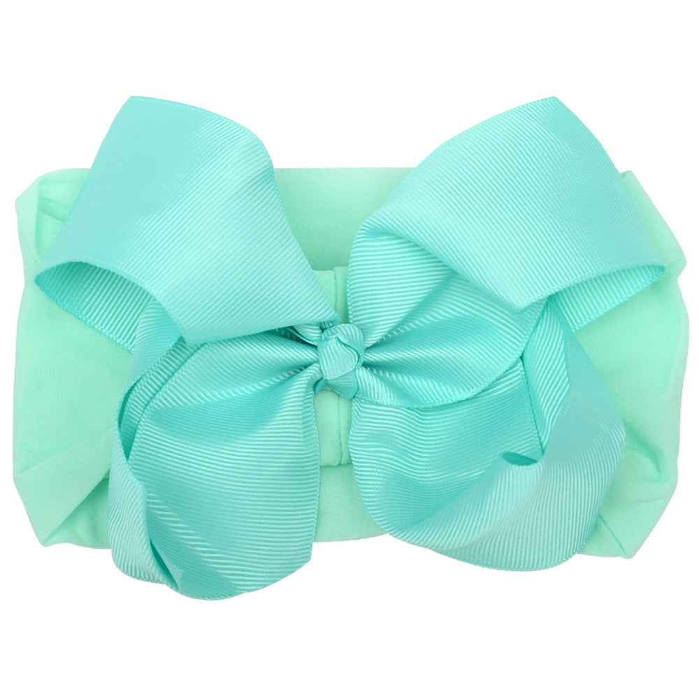 6inch Baby Elastic Hair Band Hair Accessory Minimalist Kids Bow Nylon Headband