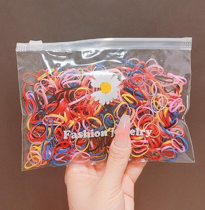 Elastic Band Kids Headband Black Hair Tie