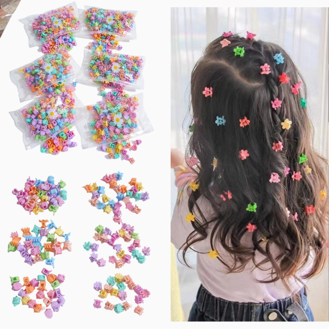 Colorful Kids Hairpin Clip Head Accessory Flyaway Hair Hair Clip Girl Bangs Braiding Mini Hair Clip Hair Accessory