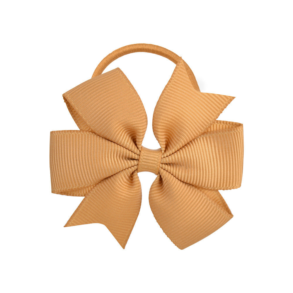 Handmade Multi-color Kids Hair Tie Bow Baby Head Accessory