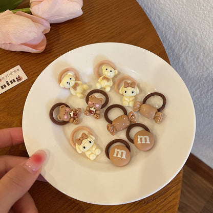 Small Kids Elastic Band High Elasticity Hair Tie Cartoon Hair Tie