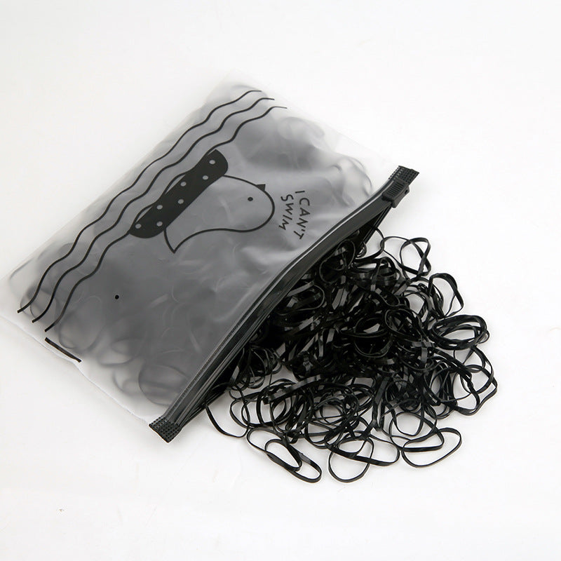 Black Elastic Band High Elasticity Elastic Band Headband Hair Tie