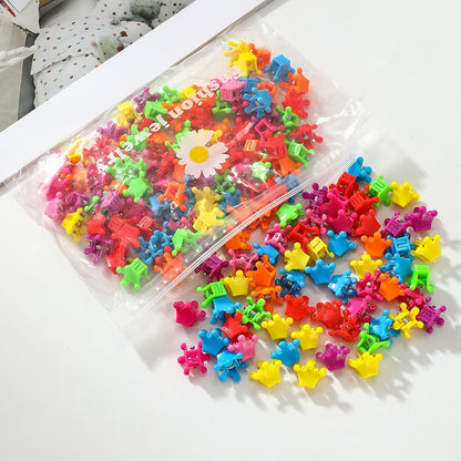 Colorful Kids Hairpin Clip Head Accessory Flyaway Hair Hair Clip Girl Bangs Braiding Mini Hair Clip Hair Accessory