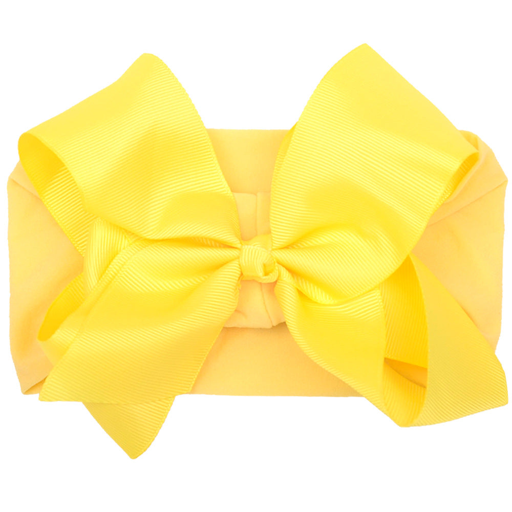 6inch Baby Elastic Hair Band Hair Accessory Minimalist Kids Bow Nylon Headband