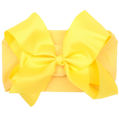 6inch Baby Elastic Hair Band Hair Accessory Minimalist Kids Bow Nylon Headband