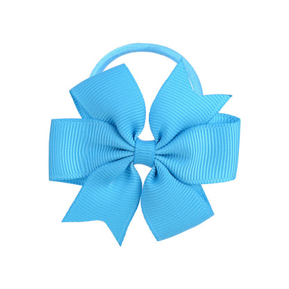 Handmade Multi-color Kids Hair Tie Bow Baby Head Accessory