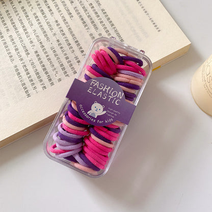 Colorful Elastic Band High Elasticity Gentle on Hair Hair Tie Kids Headband Small Elastic Band