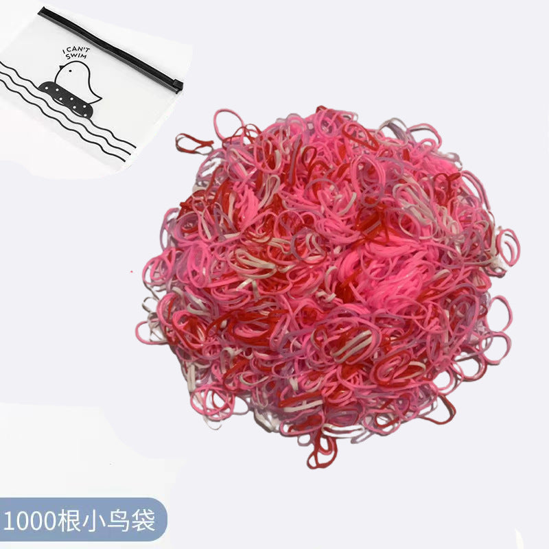 Elastic Band Gentle on Hair Thin Hair Tie Colorful Headband Girl Hair Accessory