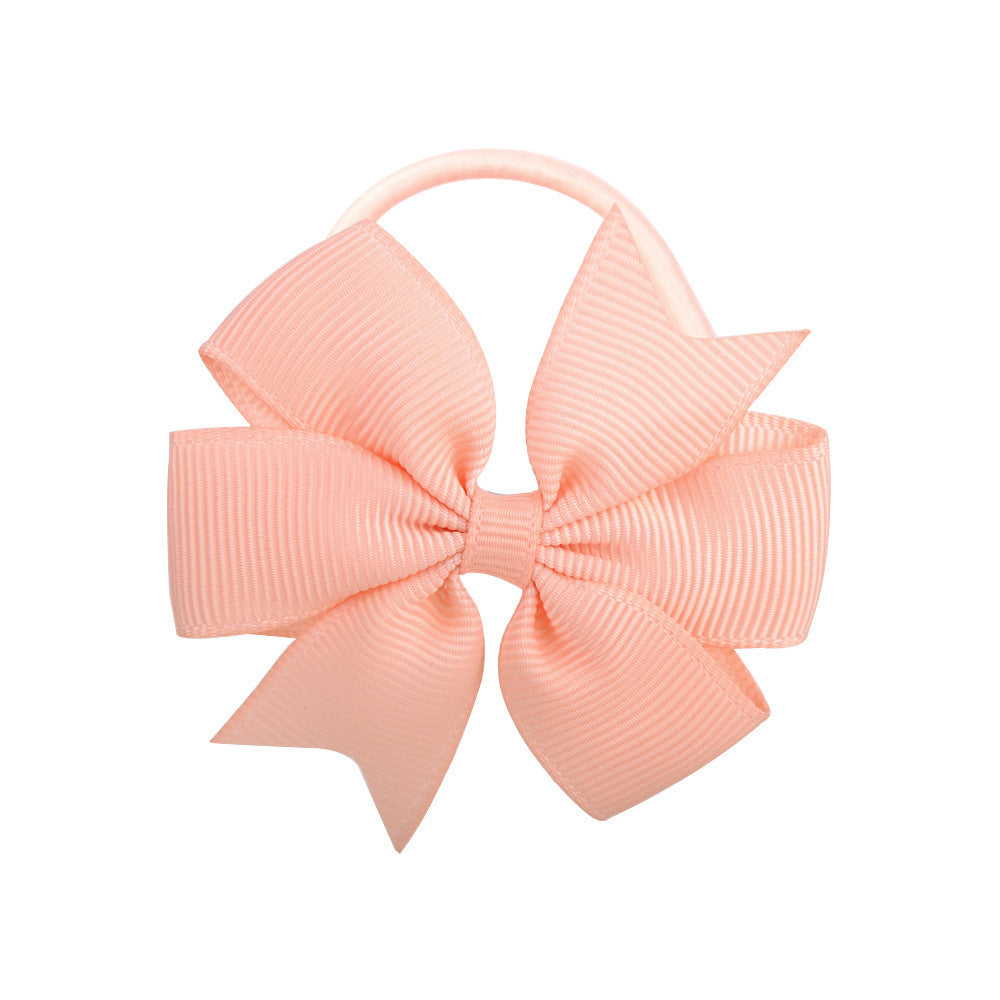 Handmade Multi-color Kids Hair Tie Bow Baby Head Accessory
