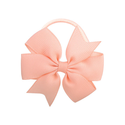 Handmade Multi-color Kids Hair Tie Bow Baby Head Accessory