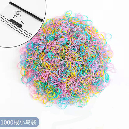 Elastic Band Gentle on Hair Thin Hair Tie Colorful Headband Girl Hair Accessory