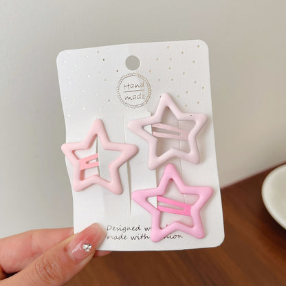 Bangs Clip Kids Flyaway Hair Head Accessory Cute Star