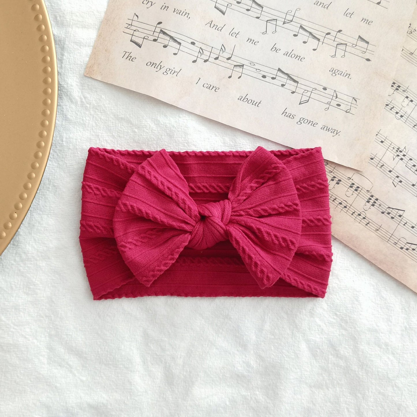 Elastic Nylon Hair Band Bow Baby Head Accessory Hair Accessory