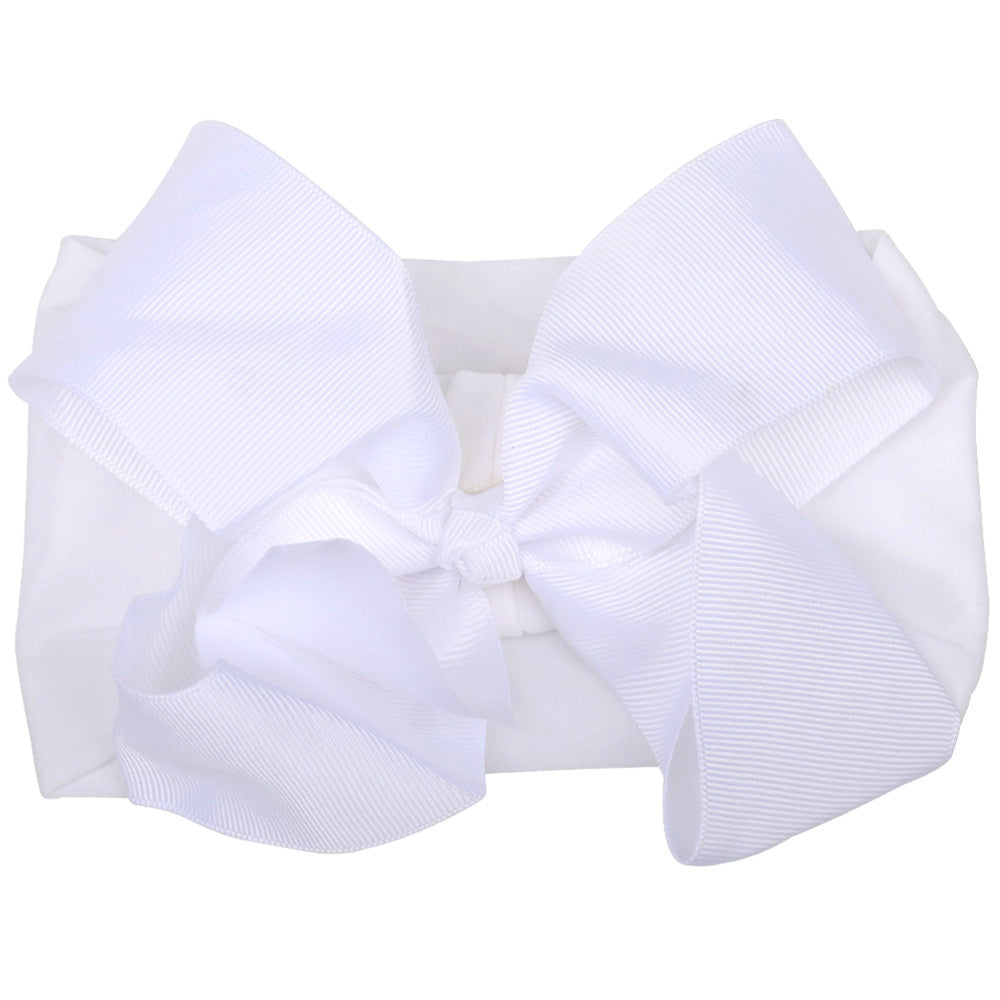 6inch Baby Elastic Hair Band Hair Accessory Minimalist Kids Bow Nylon Headband