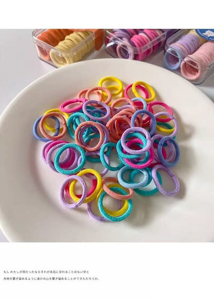 Colorful Elastic Band High Elasticity Gentle on Hair Hair Tie Kids Headband Small Elastic Band