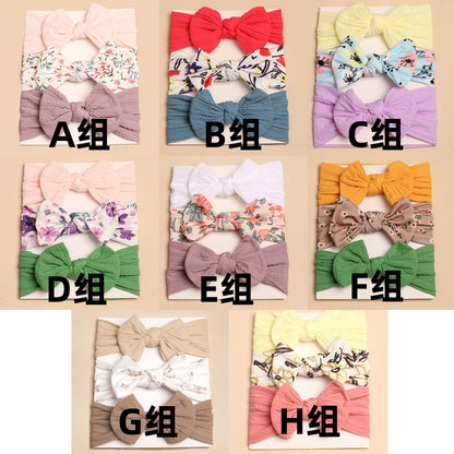 3pcs Kids Cute Bow Hair Band Baby Hair Band