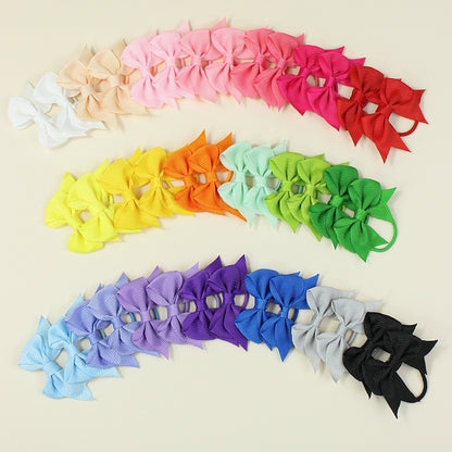 40/ Bow Kids Hair Clip Set Hairpin Elastic Band Head Accessory