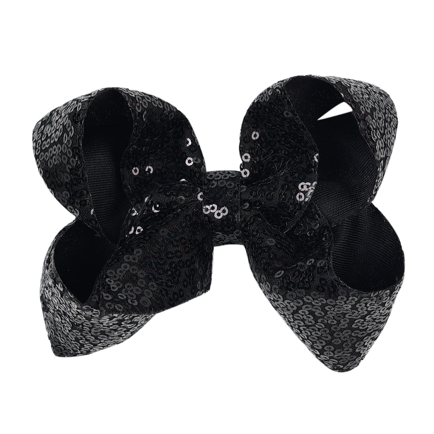 Kids 5 Glitter Bow Hair Clip Girl Hairpin