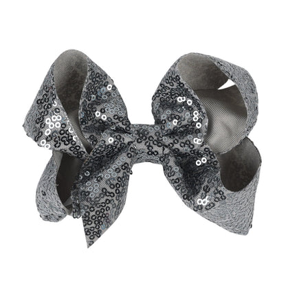 Kids 5 Glitter Bow Hair Clip Girl Hairpin