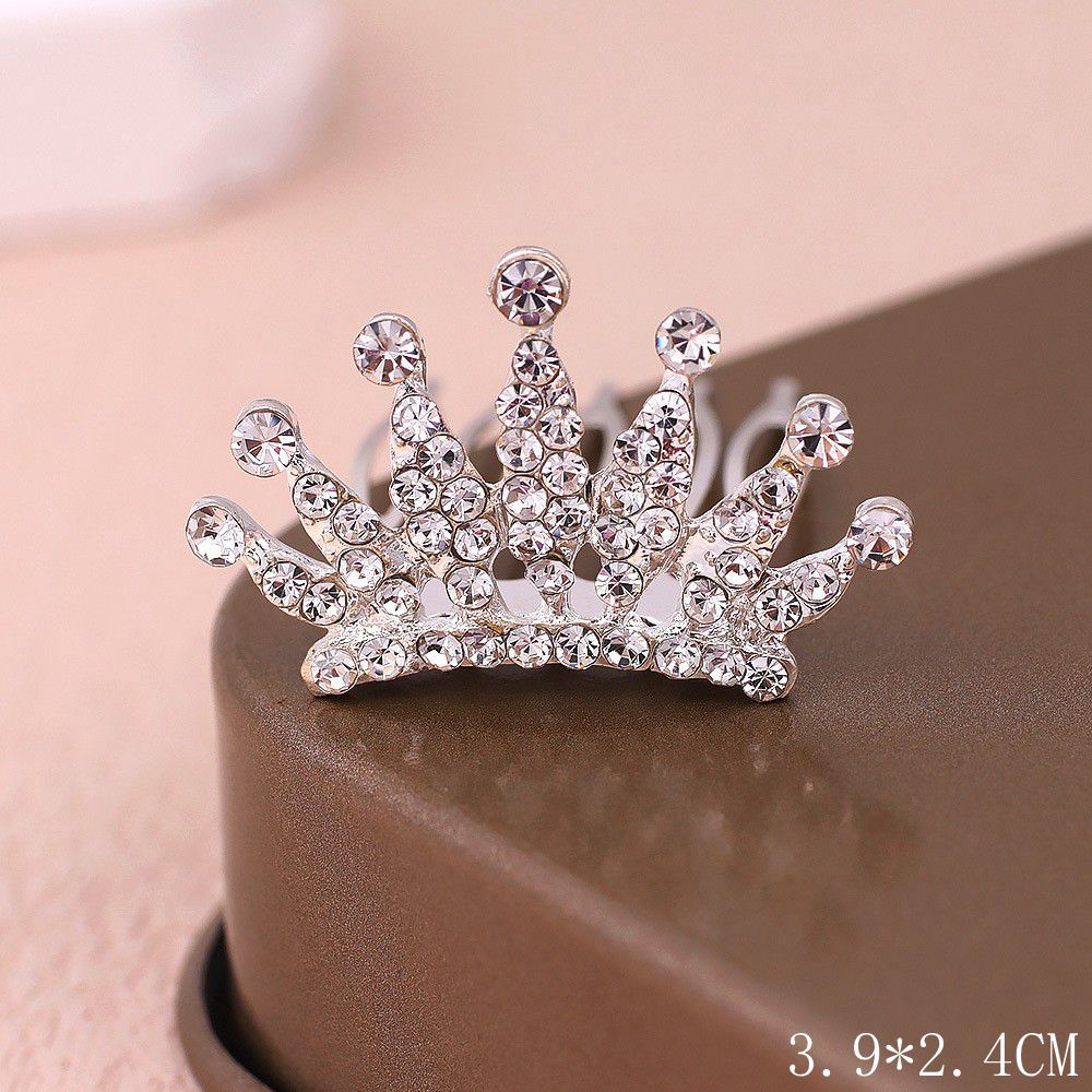 Kids Heart Hair Accessory Crystal Pearl