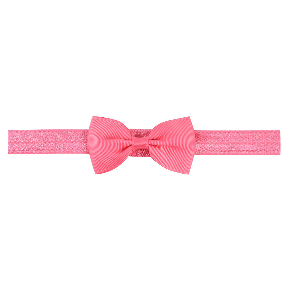 644 Kids Bow Hair Band Small Bow Elastic Headband