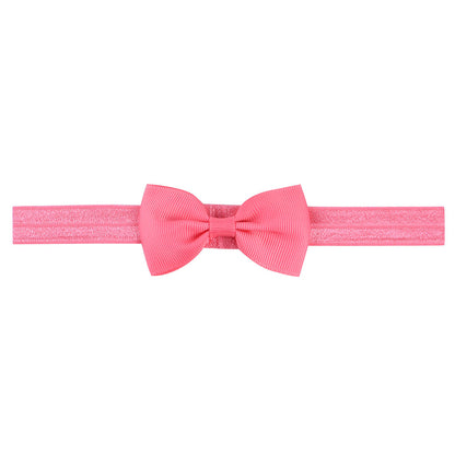 644 Kids Bow Hair Band Small Bow Elastic Headband