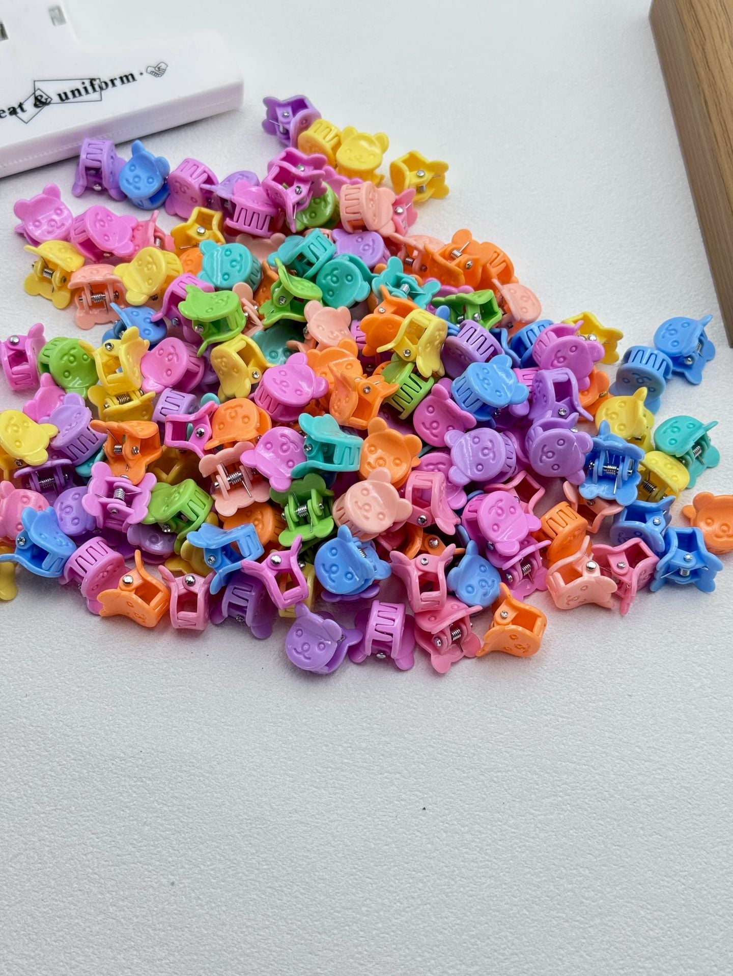 Colorful Kids Hairpin Clip Head Accessory Flyaway Hair Hair Clip Girl Bangs Braiding Mini Hair Clip Hair Accessory