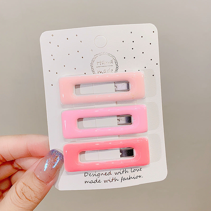 Hair Clip Side Bangs Hair Clip Heart BB Clip Kids Hairpin Head Accessory