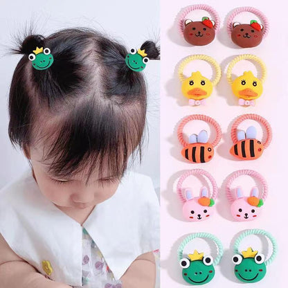 Small Kids Elastic Band High Elasticity Hair Tie Cartoon Hair Tie