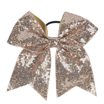 INS Kids Glitter Bow Elastic Band Girl Headband