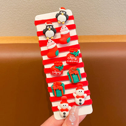 temu Kids Elastic Band Gentle on Hair High Elasticity Towel Ring Headband Hair Tie Head Accessory