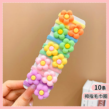 Small Kids Elastic Band High Elasticity Hair Tie Cartoon Hair Tie