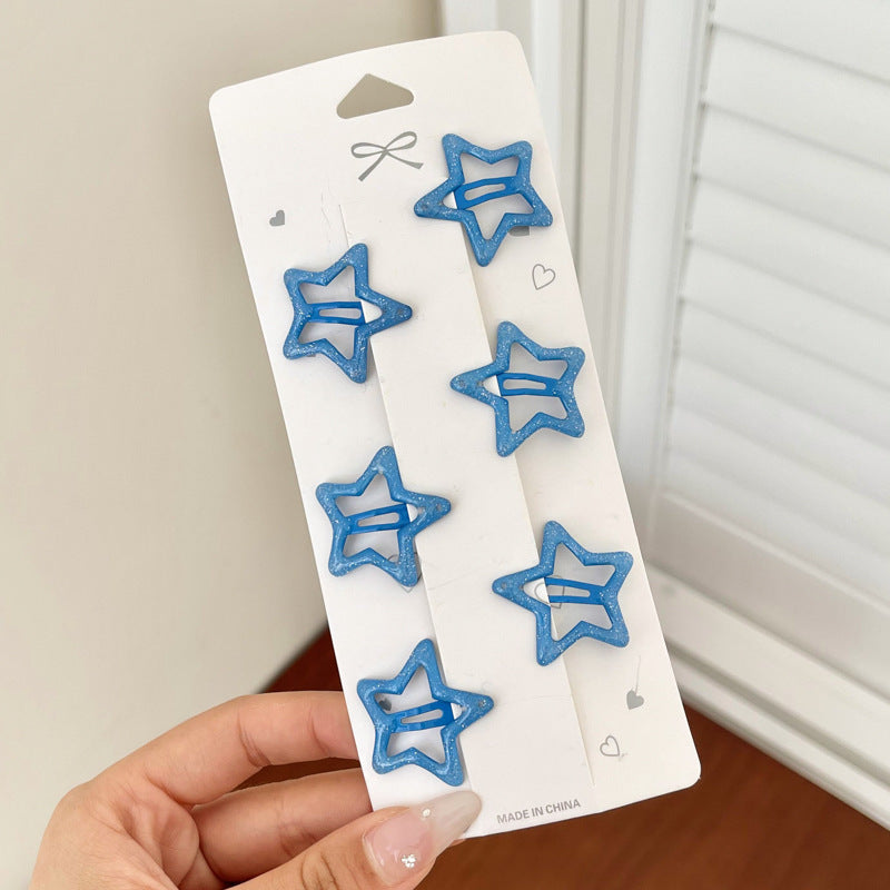 Bangs Clip Kids Flyaway Hair Head Accessory Cute Star