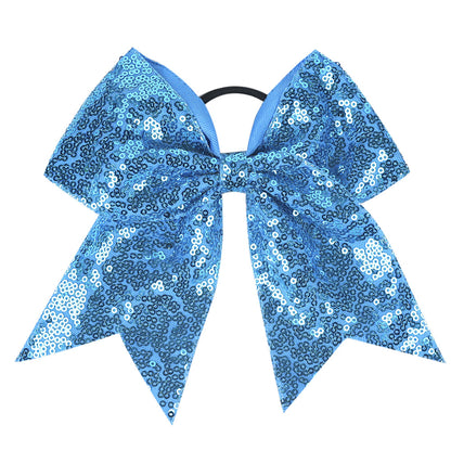 INS Kids Glitter Bow Elastic Band Girl Headband