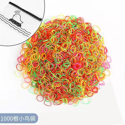 Elastic Band Gentle on Hair Thin Hair Tie Colorful Headband Girl Hair Accessory