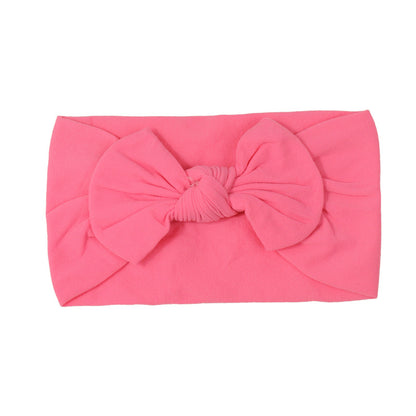 Handmade Kids Hair Band Nylon Baby Bow Invisible Headband