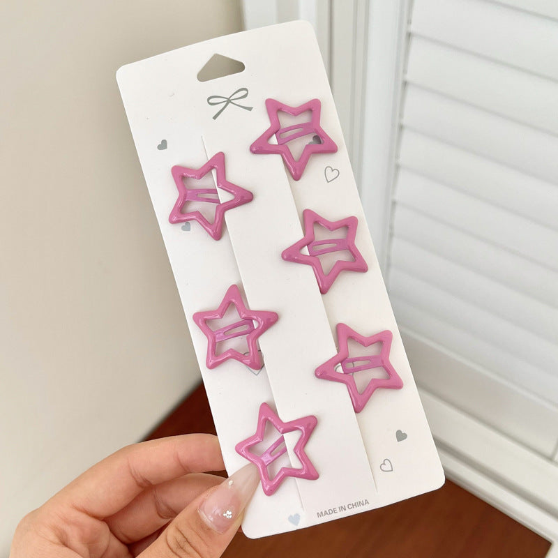 Bangs Clip Kids Flyaway Hair Head Accessory Cute Star