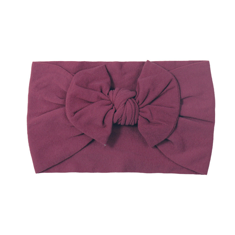 Handmade Kids Hair Band Nylon Baby Bow Invisible Headband