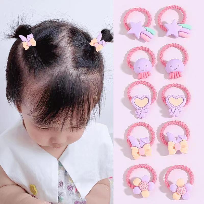 Small Kids Elastic Band High Elasticity Hair Tie Cartoon Hair Tie