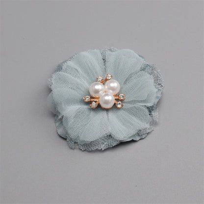 Fabric Handmade DIY Head Accessory Hair Clip Flower Accessory