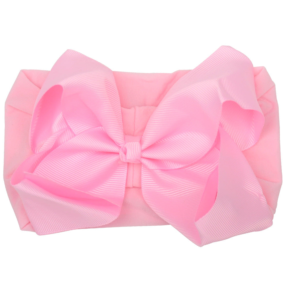 6inch Baby Elastic Hair Band Hair Accessory Minimalist Kids Bow Nylon Headband