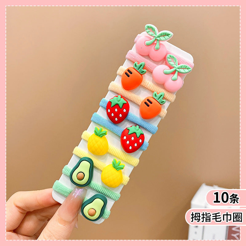 Small Kids Elastic Band High Elasticity Hair Tie Cartoon Hair Tie
