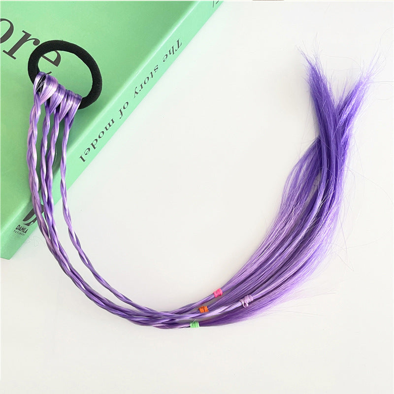 Head Accessory Kids Hair Accessory Colorful Braiding Hair Tie