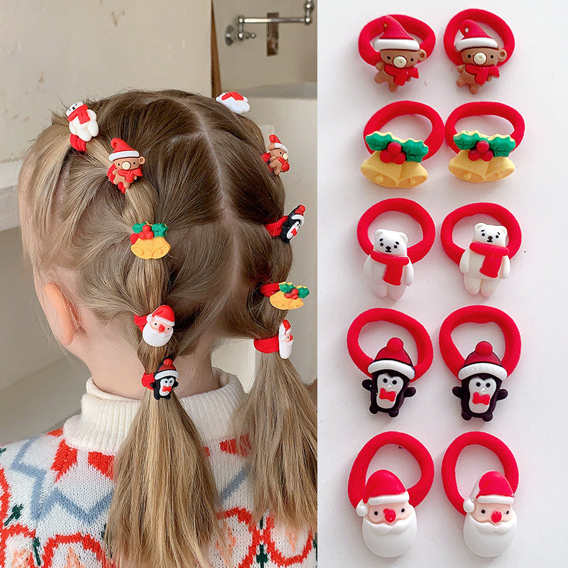 temu Kids Elastic Band Gentle on Hair High Elasticity Towel Ring Headband Hair Tie Head Accessory