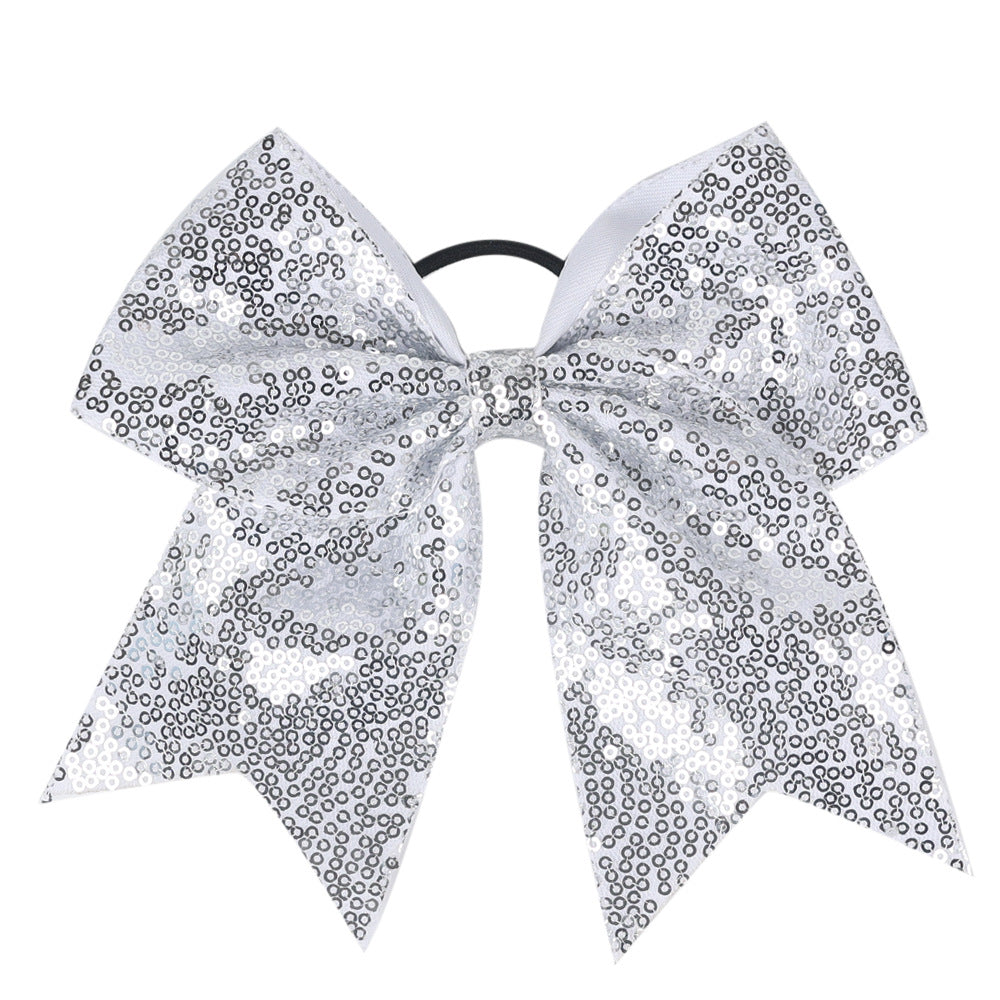 INS Kids Glitter Bow Elastic Band Girl Headband