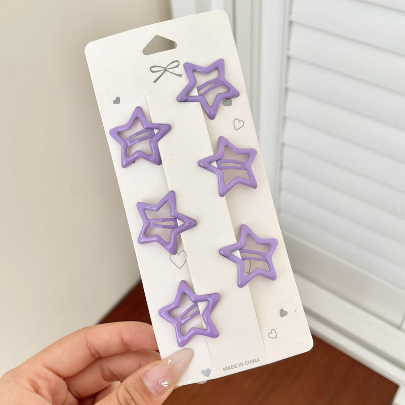 Bangs Clip Kids Flyaway Hair Head Accessory Cute Star