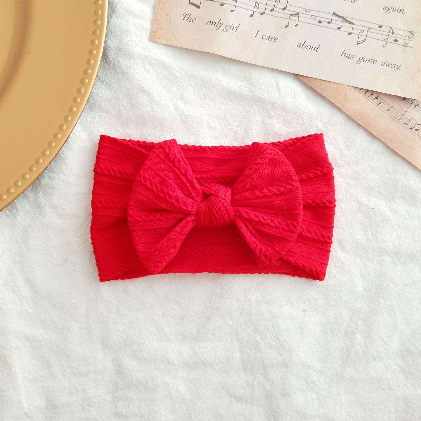 Elastic Nylon Hair Band Bow Baby Head Accessory Hair Accessory