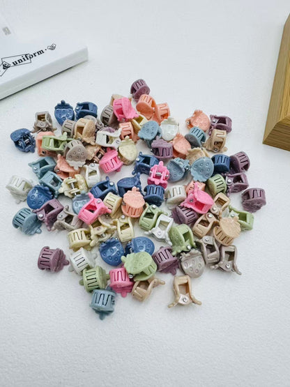 Colorful Kids Hairpin Clip Head Accessory Flyaway Hair Hair Clip Girl Bangs Braiding Mini Hair Clip Hair Accessory